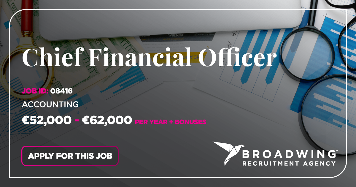 Chief Financial Officer Vacancy - Broadwing Jobs In Malta